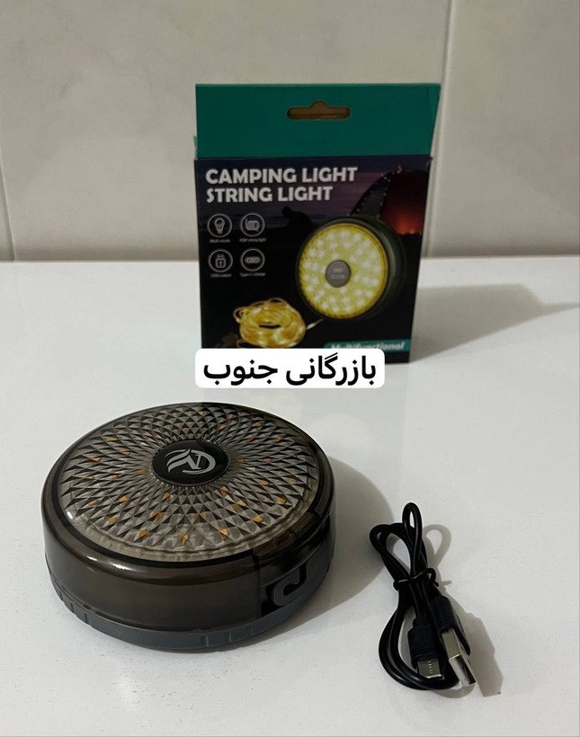 چراغ چادر ریسه دار 10 متری 7 رنگ MH_8208