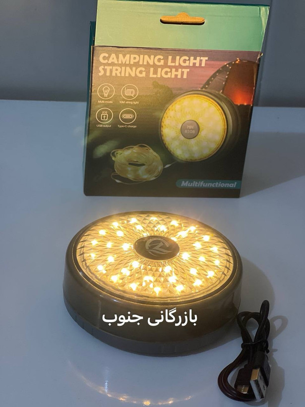 چراغ چادر ریسه دار 10 متری 7 رنگ MH_8208