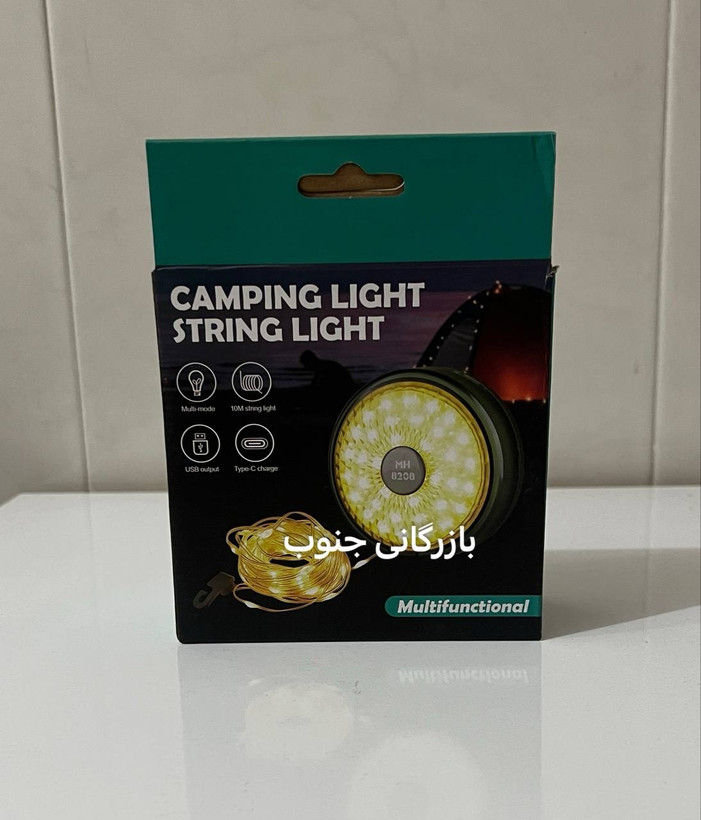 چراغ چادر ریسه دار 10 متری 7 رنگ MH_8208